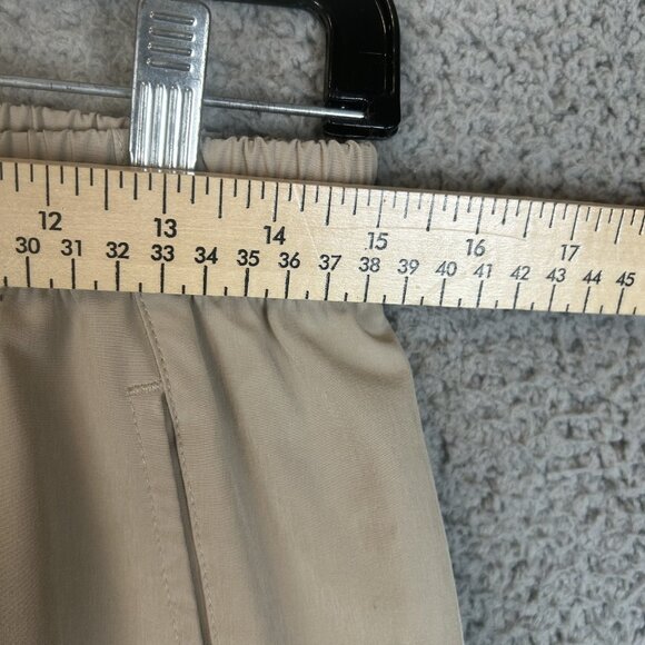 RAW GEAR Tec Track Pant Running Joggers Size Medium Beige "Run With Us" Logo - Picture 4 of 6